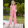 GRACE KARIN Pink Romper for Teen Girls Size 12-14 Button