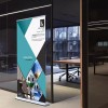 AD. Printing Materials Store Premium Retractable Banner Stand with Wide