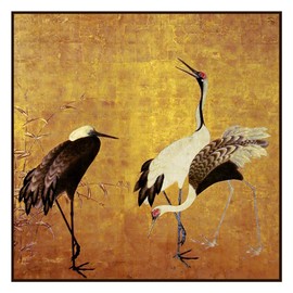 Orenco Originals Wild Cranes Detail Asian Maruyama Okyo Counted Cross Stitch Pattern