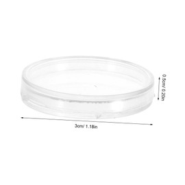 SEWACC 50Pcs Coin Storage Box Transparent Protectors for Collectibles and Lightweight Coin Capsule Organizer for Exhibitions and