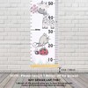Baby Growth Chart Hanging Ruler, Removable Wood Frame Fabric Canvas