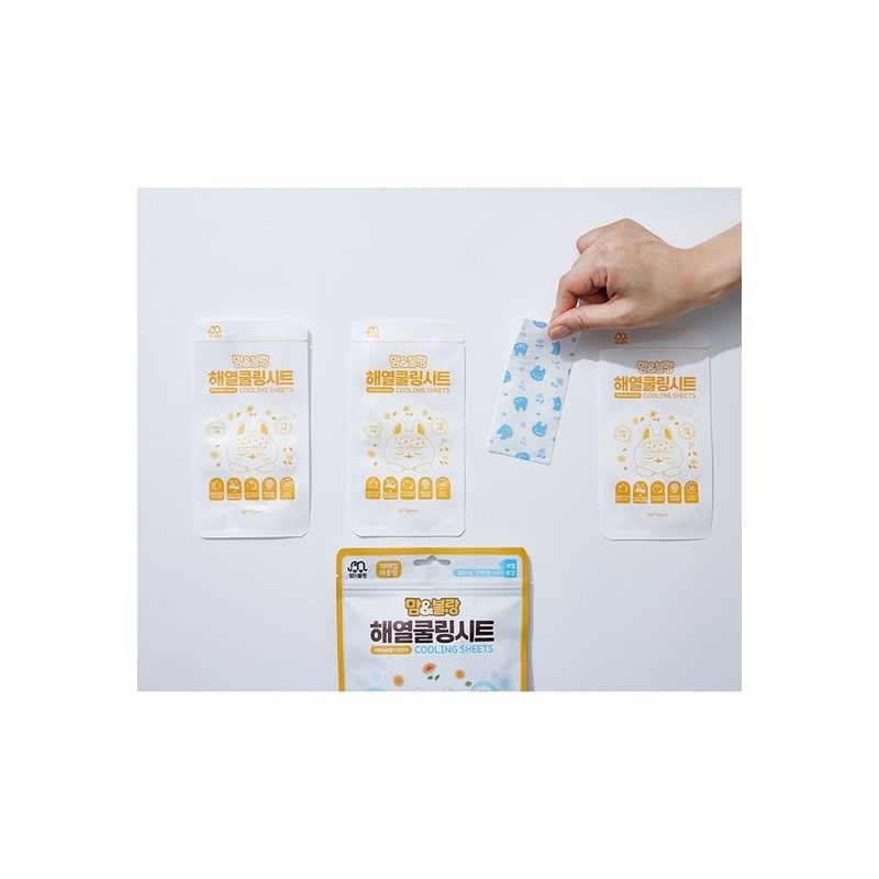 Mom & Blanc Fever Reducing Cooling Sheets (18 Sheets) /