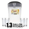 Water Pitcher, Tea Pitcher With Lid, 1.3 Gallon Pitcher, Drink