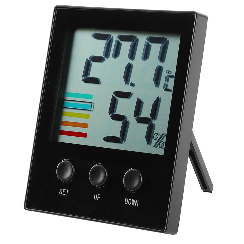 Digital Indoor Thermometer Hygrometer Temperature Humidity Gauge with High Low