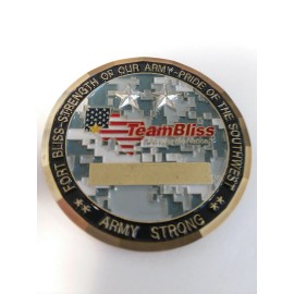 UNITED STATES ARMY FORT BLISS TEXAS Commanding General Challenge Coin