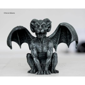 Winged Ram Horned 'Stone' Gargoyle Chimera Guardian Gothic Statue Superb Detail