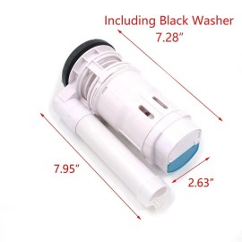 T Tulead Toilet Push Flush Valve Dual 185mm/7.28" Push Button Fill Valve, for...