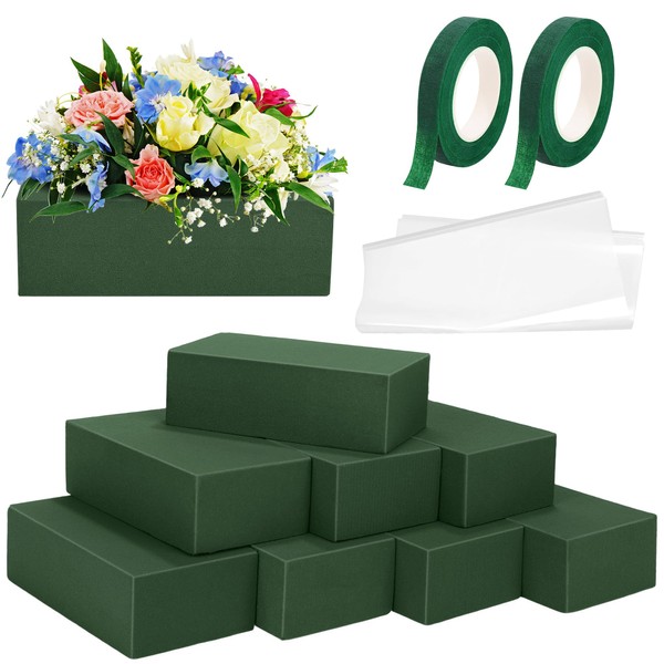 Aneco - Juego de 8 bloques de espuma floral cuadrado