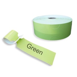 250 x Roll Tags wrap Around Coded Poly Identification Markers Food Tree (Green)