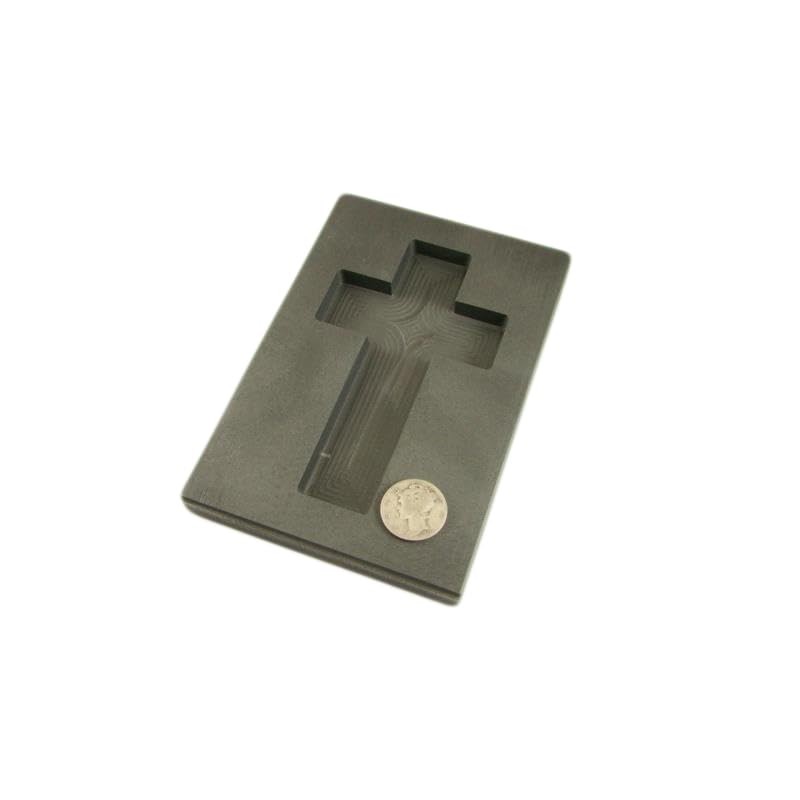 10 oz Custom Cross Gold High Density Graphite Mold 5