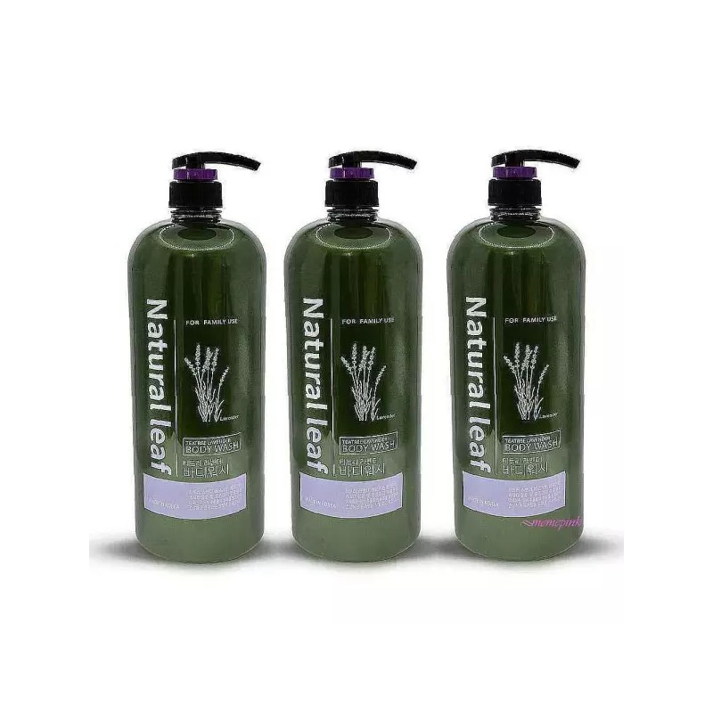 Naturally 내추럴리프 3개 티트리 1500ml 바디워시 꽃향 라벤더fgh112 Naturally Life