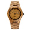 BEWELL ZS-W086B Men Wooden Watch Waterproof Quartz Movement Date Display
