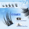 zanlufly Lash Extension Kit Fox Eye Lash Clusters Manga Cat
