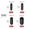 TA-VIGOR 100Pcs Rubber End Caps, 2mm 3mm 4mm 6mm ID