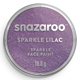 Snazaroo Sparkle Face and Body Paint for Kids and Adults, Sparkle Lilac Colour, Water Based, Easily Washable, Non-Toxic, Makeup, Body Painting for Parties, for Ages 3+