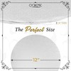 O'CREME White Wraparound Cake Pastry Round Drum Board 1/4 Inch
