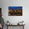 CANVAS ON DEMAND Downtown of Los Angeles at Sunset. Wall