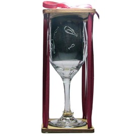 Orange Kat Drink Up Witches! Stemmed Wine Glass with Charm and Presentation Packaging