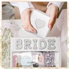 Locmeo 2 Pcs Bride Bag Makeup Bag Bride Gift Cosmetic