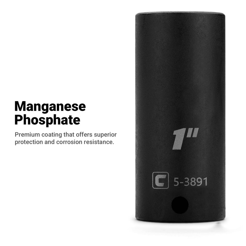 Capri Tools 9/16 in. Deep Impact Socket, 3/8-Inch Drive, 12-Point,