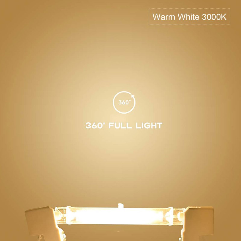 2Pcs R7S Light Bulb COB 15W Double Ended Light Source