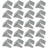 20 Pcs Shelf Clip Bracket Metal Shelf Support Clip Removable