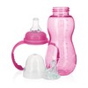 Nuby Non-Drip 3-Stage Bottle, 11 Ounce (Pink)