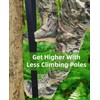 MLNSUNNY Climbing Aider, 3-Step Rope Ladder, Double-Thickened for Hunting Tree