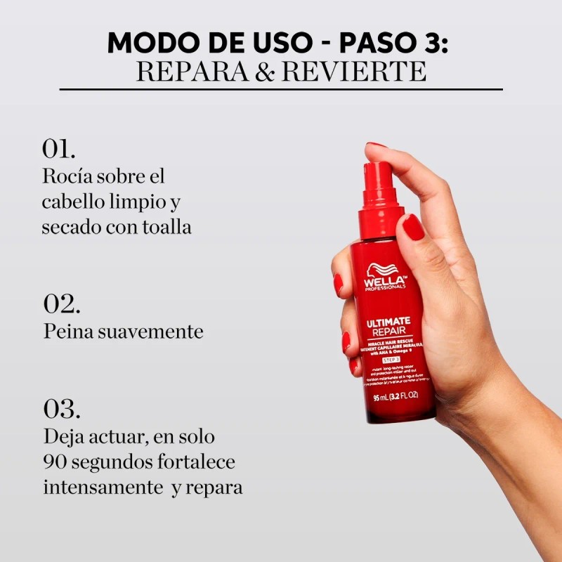 Kit Tratamiento Shampoo Acondicionador Cabello Dañado Wella