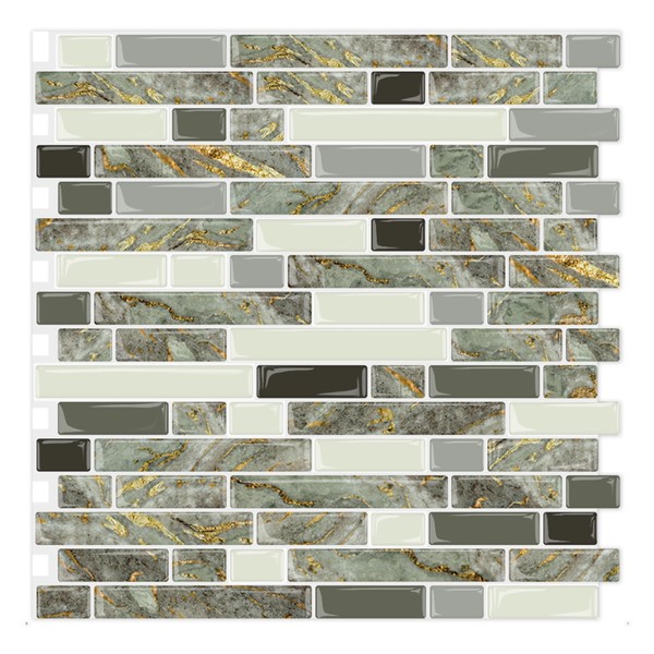 Yipscazo 1 Sheet 12''x12'' Peel and Stick Backsplash Tile for