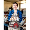 Bencailor 6 Pcs Kitchen Aprons Waterproof Aprons Adjustable Baking Cooking