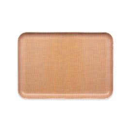 tatu Craft St Luncheon Tray Broadcloth Gingham Dishwasher Safe Plastic Fashion Golden Week Kitchen , browns
