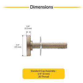 Brixwell SRKNWBMBN Brushed Nickel BMNW Stud Replacement Set