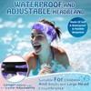 Swimming Headband for Adults - 2 Pairs Waterproof Ear Plugs