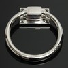 MASUNN Stainless Steel Knocker Pulls Handle Pull Rings Shiny Silver