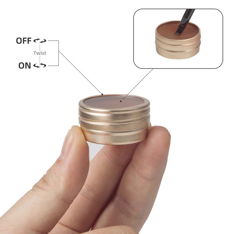 4Pcs Mapping Brow Paste Washable Eyebrows Design Paste White Black