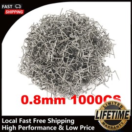 Gearzaar 1000Pcs 0.8mm Hot Stapler Staples Repair Kit For Plastic Welder Gun Car Bumper