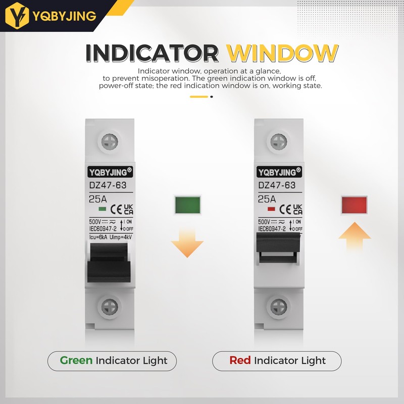 YQBYJING DC Circuit Breaker 25 Amp Solar Panel Disconnect Switch