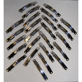 Pack of 100-40mm French Barette Hair Clips - Hair Accessories for Jewellery Makers & Craft Making
