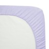 TL Care Heavenly Soft Chenille Mini Crib Sheet, Lavender, for