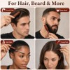 2 Pcs Boar Bristle Hair Brush, Slick Back Hair Brush