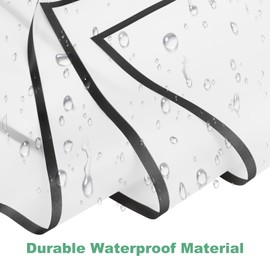 M METERXITY 20 Sheets Flower Wrapping Paper Bouquet, 23 Inch White Black Edge BOPP Waterproof Floral Wrapping Paper Flower Packaging DIY for Wedding/Party/Birthday/Gift Bouquet Wrap Paper