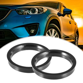 X AUTOHAUX Universal Car Seeding Rings 70.1 mm to 60.1 mm Black Pack of 4