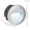 Eglo Zimba LED Recessed Light, Die-Cast Aluminium, 2.5 W, Silver,