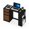 FURINNO Computer Study Writing Desk, Espresso, Model:15110EXBR
