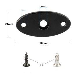 CAMVATE 1/4"-20 Thread Wall Mount Baseplate for Support Holder Accessories (2 Piece)