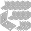 40PCS L Bracket Corner Braces, 304 Stainless Steel Shelf Bracket