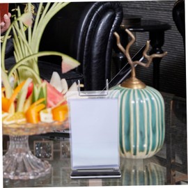 Musaner Menu Holder for Table Menu Display Holder Flip Menu Holder Menu Display Stand Desktop Display Stand Restaurant Menu Stand Sign Poster Stand A6 PVC Picture Frame Materia