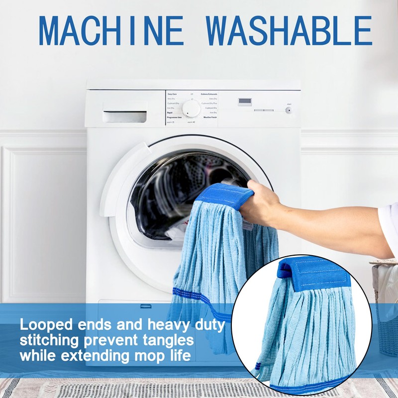 4 Pack - Large Microfiber Tube Mop 400GSM - Heavy