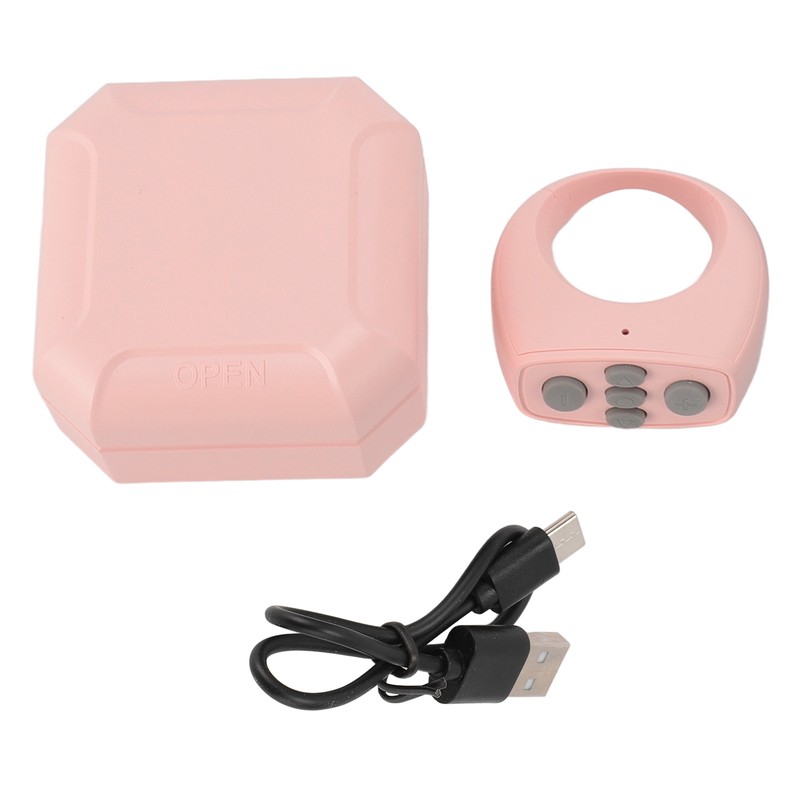 Bluetooth Remote Control Ring 10M with 200mAh Charging Compartment Remote